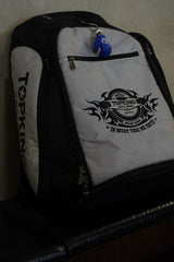 Top King Backpack with blue keyring