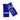 Blue Muay Thai ankle guards with 'Top King Boxing' logo in white writing. Used for Muay Thai, kickboxing and MMA.