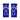 Blue Muay Thai ankle guards with 'Top King Boxing' logo in white writing. Used for Muay Thai, kickboxing and MMA.