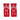 Red Muay Thai ankle guards with 'Top King Boxing' logo in white writing. Used for Muay Thai, kickboxing and MMA.