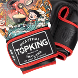 Top King Chinese Culture Red Boxing Gloves- Muay Thai Gloves
