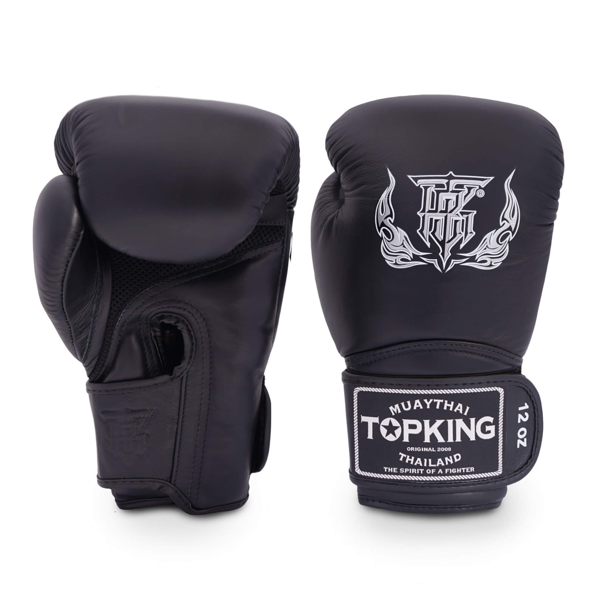 top boxing gear Top King Pro Black Boxing Gloves 12 oz