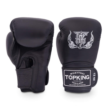 Black Top King Boxing Gloves for Muay Thai