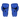 Blue Muay Thai Boxing Gloves from Top King Boxing - view of palm