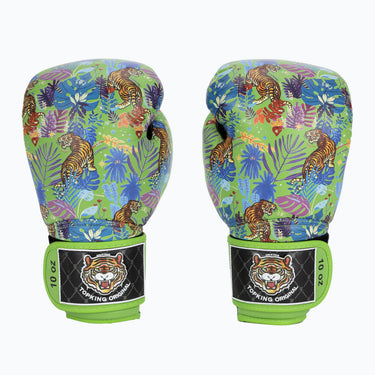 Green Tiger Top King Gloves for Muay Thai