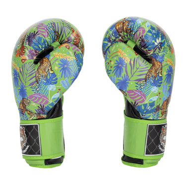 Green Tiger Top King Gloves for Muay Thai