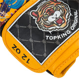 Top King Gloves in Yellow Tiger for Muay Thai