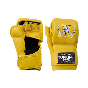 Yellow Top King MMA gloves. Sparring MMA gloves