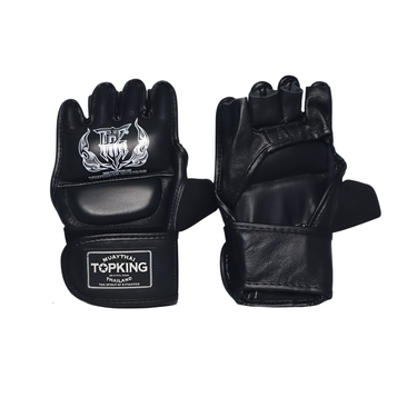 Top King Black MMA Gloves