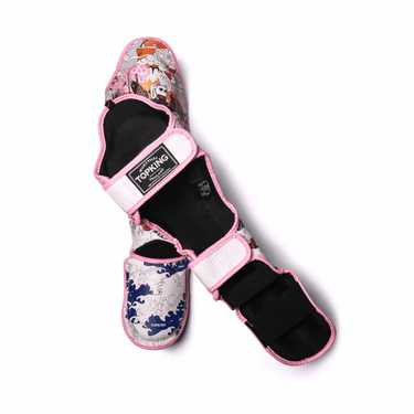 Pink Top King Shin Guards Japanese Culture