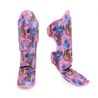 Muay Thai Top King shin guards: Wild tiger pink