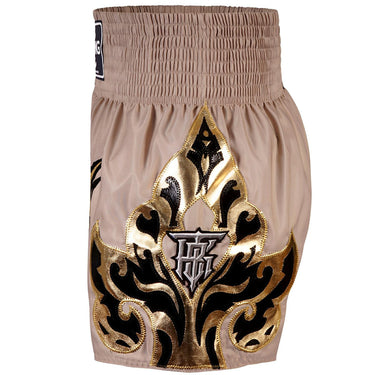 Kanok beige Top King Muay Thai shorts