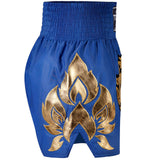 Blue and gold Top King Muay Thai shorts