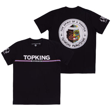 Top King Boxing t-shirt: Bangkok 'spirit of a fighter' Black