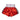 Back of Top King Muay Thai shorts in red