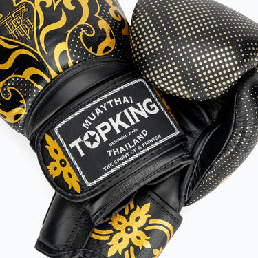 Top King Kanok Black Boxing Gloves