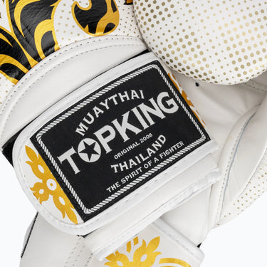 Muay Thai gloves - Kanok White Gloves by Top King USA 