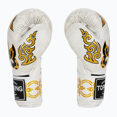 Muay Thai gloves - Kanok White Gloves by Top King USA