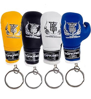 top king keyrings in four colors yellow, black, white, blue