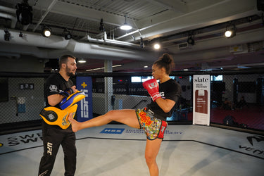UFC fighter and trainer wearing Top King Gear