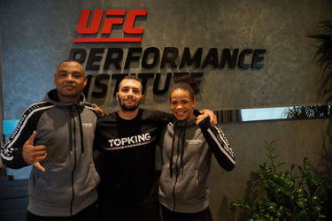 Top King sponsored fighters and trainer at the UFC performance institute 