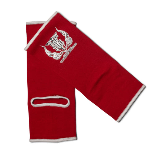 Top King Muay Thai Red Ankle Guards