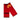 Muay Thai Ankle guards in Red with 'Top King' logo in yellow. 
