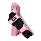 Top King Shin Guards in Pink from Blend collection. Muay Thai Shin Guards also used for MMA and Kickboxing.