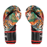 Top King Chinese Culture Red Boxing Gloves- Muay Thai Gloves 