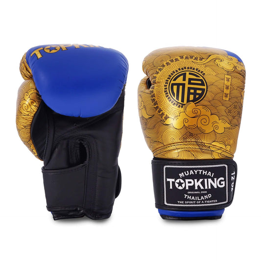 Top King Chinese Heritage Blue Gold Gloves