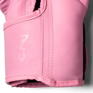 Top King Pink Muay Thai Gloves view of base of gloves
