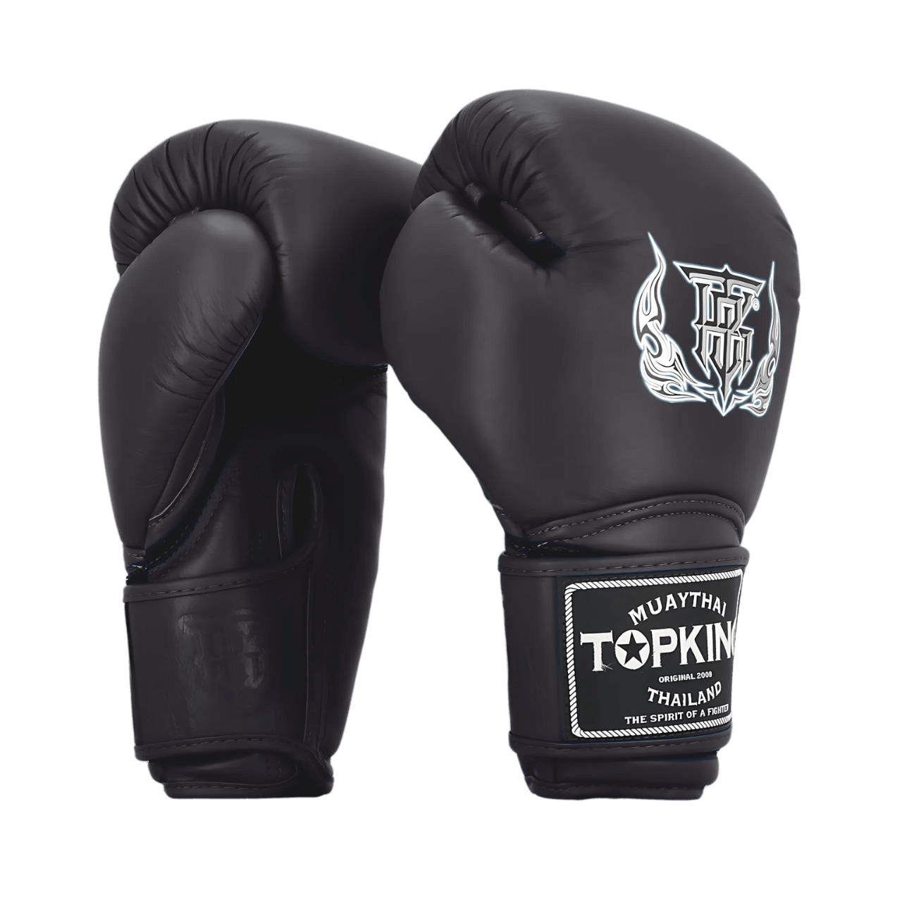 Black Top King Boxing Gloves for Muay Thai