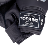 Black Top King Boxing Gloves for Muay Thai