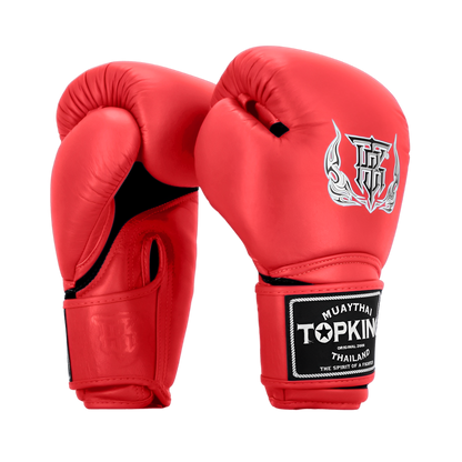 Red Boxing gloves by Top King Boxing for Muay Thai 