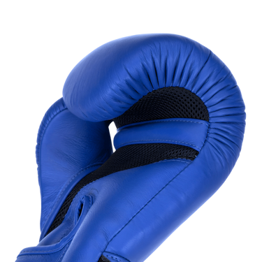 Blue Muay Thai Boxing Gloves from Top King Boxing - view on inside palm