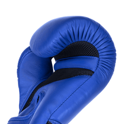 Blue Muay Thai Boxing Gloves from Top King Boxing - view on inside palm