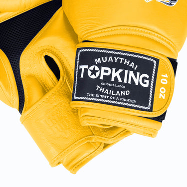 Yellow Muay Thai Top King Gloves