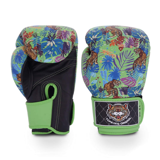 Top King Wild Tiger Green Boxing Gloves