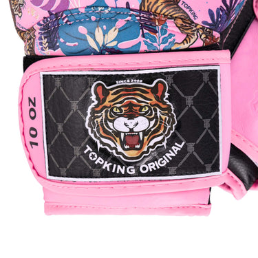Tiger Pink Top King Gloves for Muay Thai