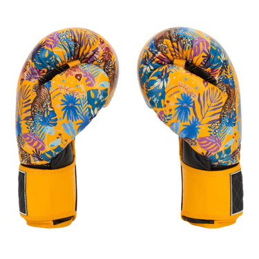 Top King Gloves in Yellow Tiger for Muay Thai 