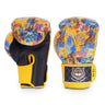 Top King Gloves in Yellow Tiger for Muay Thai 