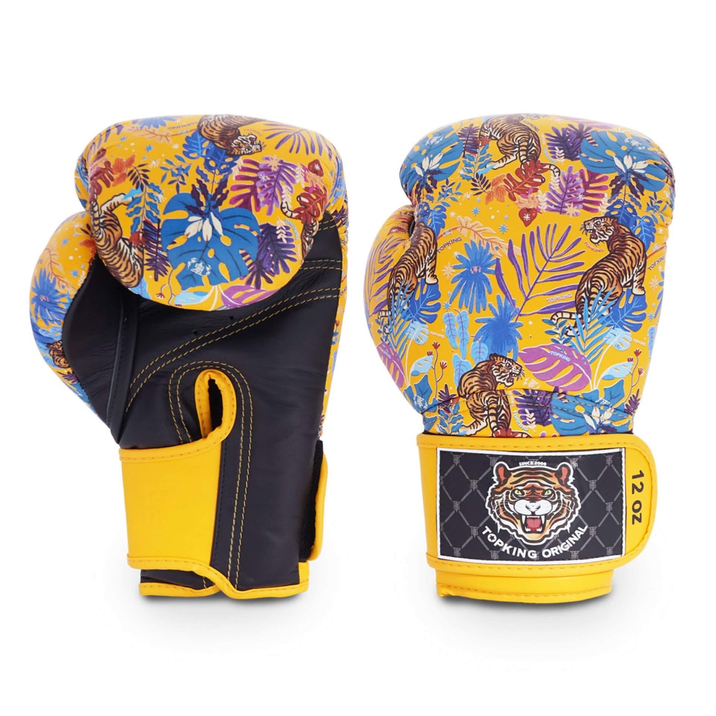 Top King Wild Tiger Yellow Boxing Gloves