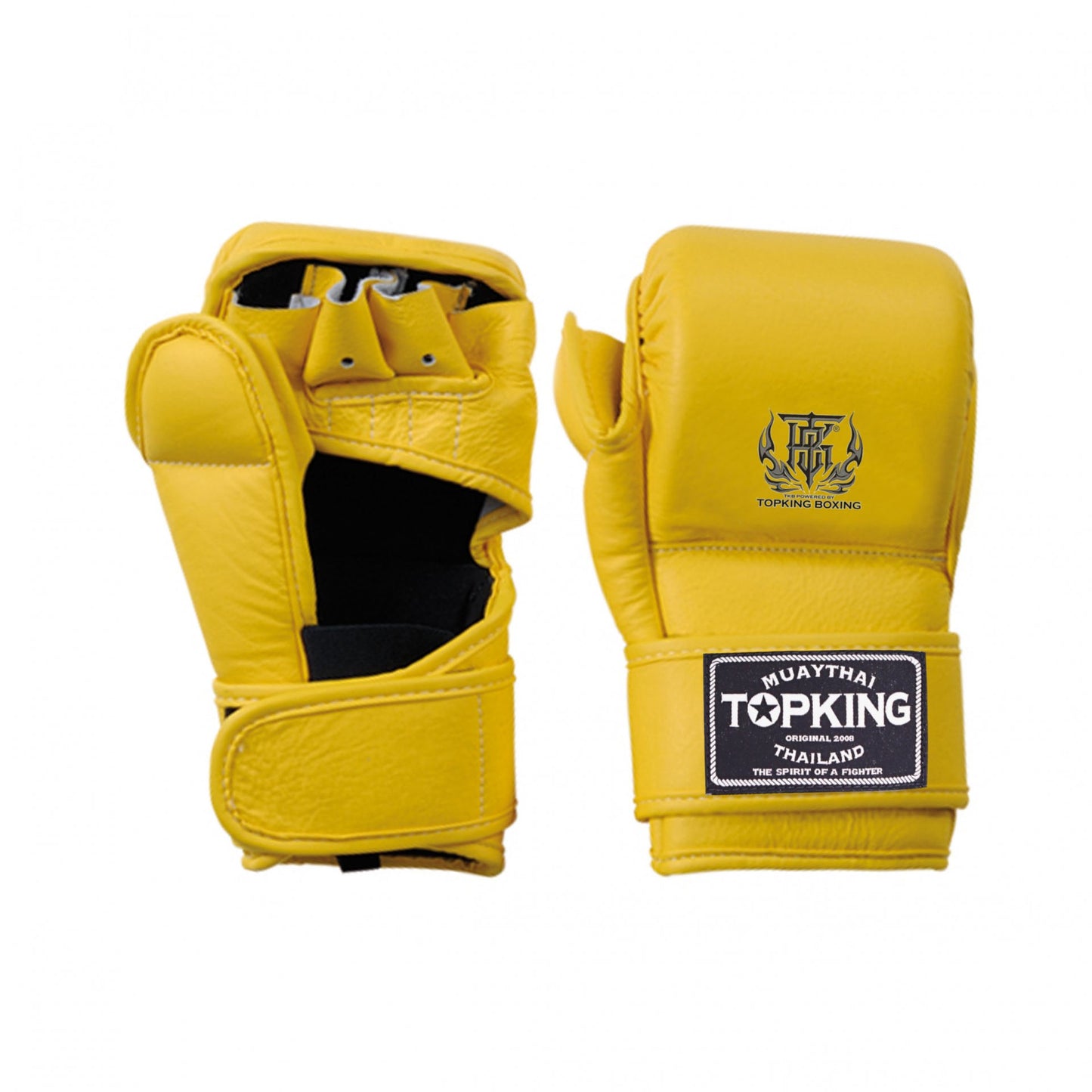 Top King COMBAT Yellow MMA Gloves