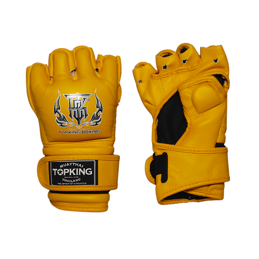 Yellow Top King Boxing MMA gloves