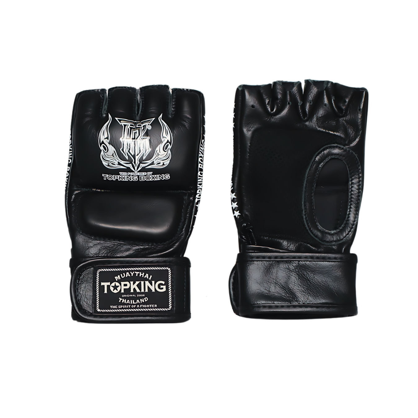Top King Grappling Super Black MMA Gloves