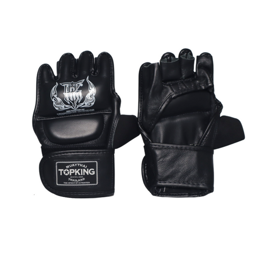 Top King Black MMA Gloves