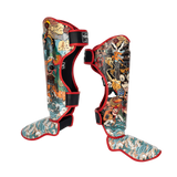 Top King Boxing Chinese Culture Muay Thai Shin Guards 