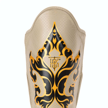 Top King Kanok Beige Shin Guards