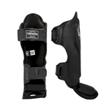 Black Top King Shin Guards. Muay Thai shin guards also used for MMA and Kickboxing.