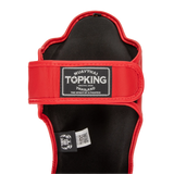 Top King Red Muay Thai Shin Guards